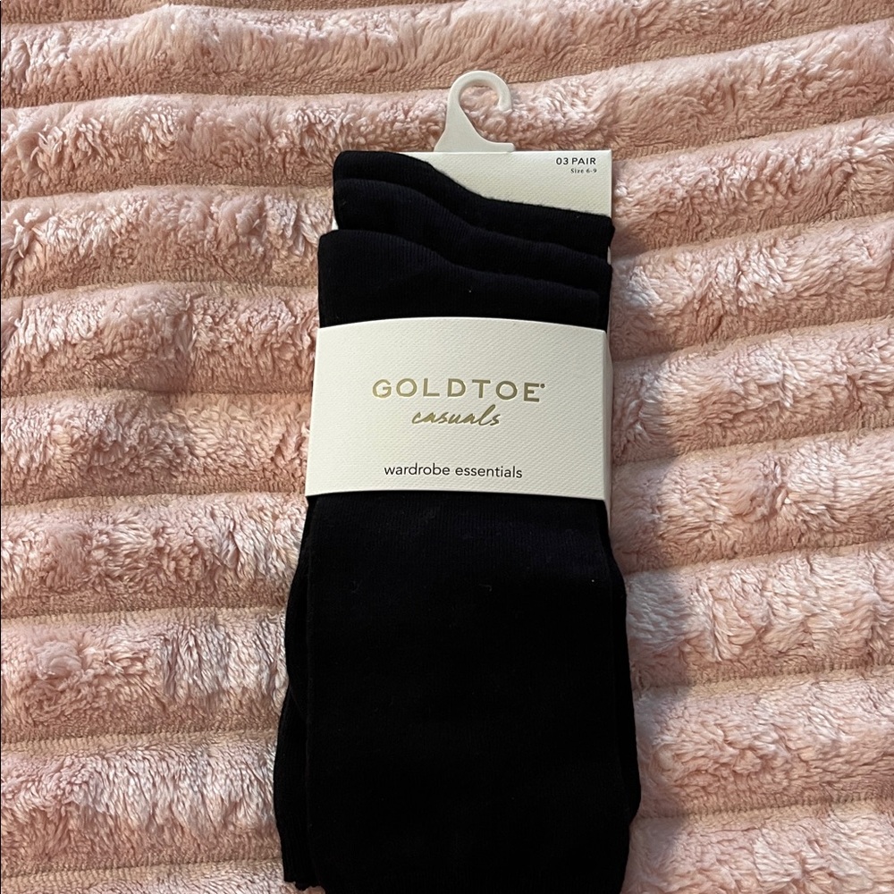 Gold Toe ladies Black Dress Socks